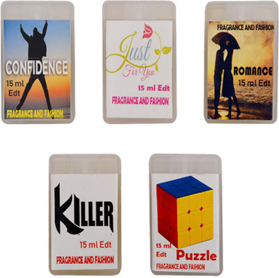 

Fragrance And Fashion Confidence, Just For You, Romance, Killer And Puzzle Eau de Toilette - 75 ml(For Men & Women)