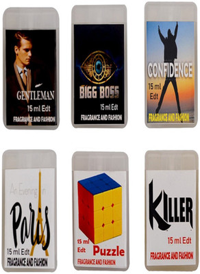 

Fragrance And Fashion Gentleman, Big Boss,Confidence, Evening In Paris,Puzzle And Killer Eau de Toilette - 90 ml(For Men & Women)
