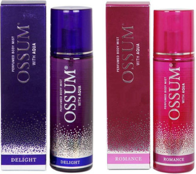 

ossum Delight Perfumed Body Mist 115 ML + Romance Perfumed Body Mist 115 ML - For Men and Women ( 115 ml, Pack of 2 ) Perfume - 230 ml(For Men & Women)