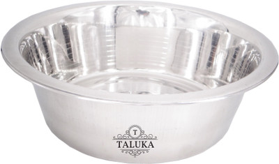 

Taluka Stainless Steel Dog Bowls, Lovely Pet Food Water Drink Dishes Feeder for Cat Puppy Dog 1000 ML Bowl Round Stainless Steel Pet Bowl(1000 ml Steel)