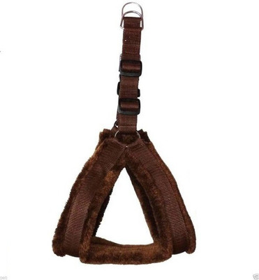 

PET HUB Dog Standard Harness(, BROWN 0.75 INCH NYLON MATERIAL WITH SOFT FUR PADDING FOR  SIZE PET, Brown 0.75 inch nylon material with soft fur padding for small size pet