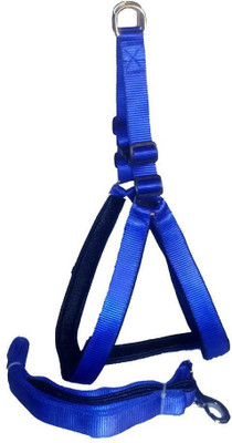 

PET HUB Dog Harness & Leash(, BLUE 1.25 INCH NYLON WITH BLACK SOFT PADDING FOR  SIZE PET, Blue 1.25 inch nylon with black soft padding for large size pet