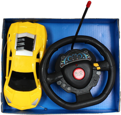 

Apx Toys Super Racer Steering Remote Control Car For Kids(Yellow)