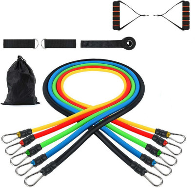 

Shrih 11 Pcs Resistance Bands Set with Handles & Door Anchor Resistance Tube(Multicolor)