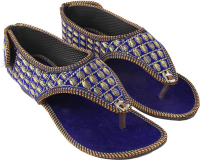 

Rangmor Women Blue::gold Flats