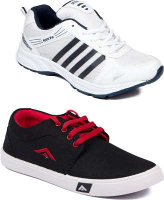 

Asian Casual shoes,Sports Shoes,Phylon Shoes,Walking shoes,Loafers,Sneakers,Traning shoes,Gym shoes, Running Shoes For Men(White, Multicolor