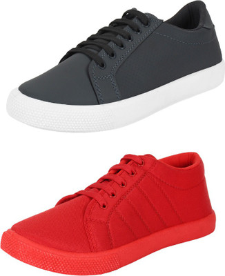 

Wwodcell Sneakers For Men(Grey, Red