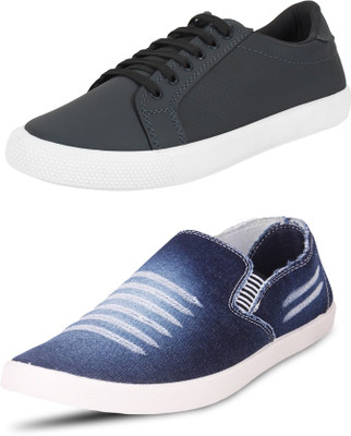

Trenqs Sneakers For Men(Grey, Blue