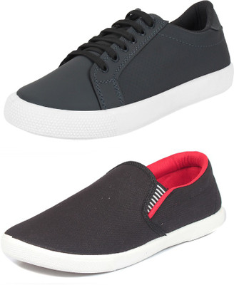 

Trenqs Loafers For Men(Multicolor, Grey