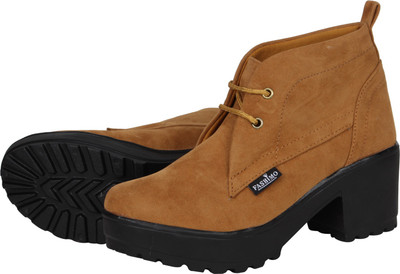 

FASHIMO Women Casual Boots For Women(Tan