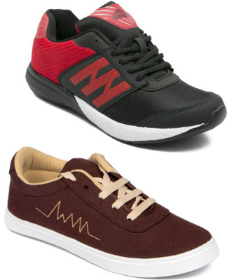 

Asian Casual shoes,Sports Shoes,Phylon Shoes,Walking shoes,Loafers,Sneakers,Traning shoes,Gym shoes, Running Shoes For Men(Red, Black, Multicolor