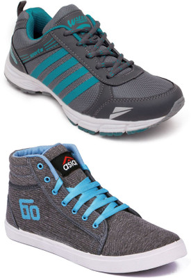 

Asian Casual shoes,Sports Shoes,Phylon Shoes,Walking shoes,Loafers,Sneakers,Traning shoes,Gym shoes, Running Shoes For Men(Grey, Multicolor
