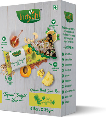 

indyah Tropical Delight Granola Bar(210 g, Pack of 6)