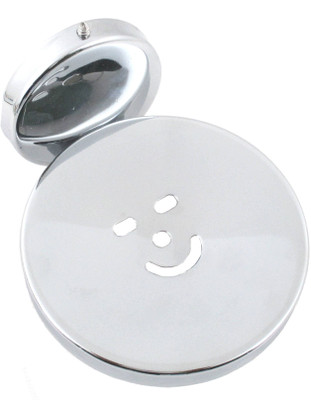 

RoyaL Indian Craft Heavy Duty Stainless Steel Round Shape Smile Soap Holder(Silver)