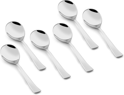 

Shapes Artic Stainless Steel Soup Spoon Set(Pack of 12)