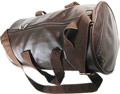 

Sports Brand Leather Duffel Black Gym Bag(Brown, Kit Bag), Coffee