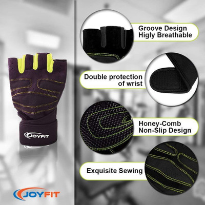 

JoyFit Weightlifting Gloves with 12" Wrist Wrap Support for Gym, Powerlifting, Workout, Weightlifting, Crossfit, Fitness, Sports for Men and Women Gym & Fitness Gloves (M, Green)