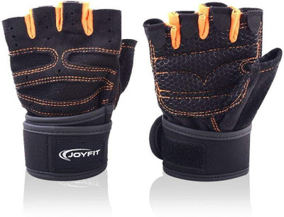 

JoyFit Weightlifting Gloves with 12" Wrist Wrap Support for Gym, Powerlifting, Workout, Weightlifting, Crossfit, Fitness, Sports for Men and Women Gym & Fitness Gloves (XL, Orange)