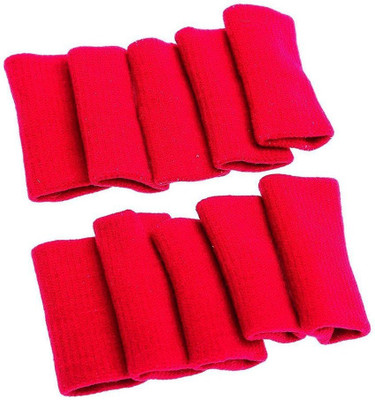 

JoyFit 10Pcs Of Finger Support Protector with Soft Comfortable Cushion Finger Support(Red