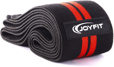 

JoyFit Knee Wraps Pair for Squats, Gym, Powerlifting, Weightlifting for Men and Women Knee Support (Free Size, Red)