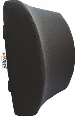

FOVERA Orthopaedic Lumbar Support Memory Foam Cushion Back Support (Free Size, Black)
