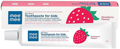 

MeeMee Fluoride-Free Mild Toddler Toothpaste (Strawberry Flavour) 70 G Toothpaste(70 g)