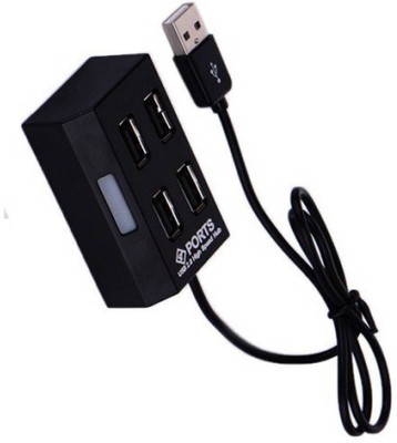

FUZION USB 2.0 MULTIPURPOSE 4 PORT TRAVEL HUB USB Adapter(Black)