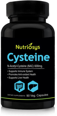 

Nutriosys Cysteine 600mg ,Veg Capsules(90 No)