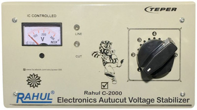 

Rahul C-2000 a2 KVA/8 Amp 90-260 Volt Mainline/Submersible Water Pump/2 Computer,Printer,Scanner,Photo Copier Autocut Voltage Stabilizer(Gray)