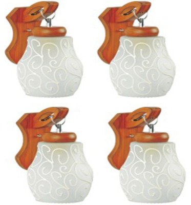 GLAMOROUS Uplight Wall Lamp Without Bulb(Pack of 4)