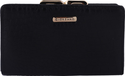 

Giordano Women Ethnic Black Artificial Leather Wallet(8 Card Slots)