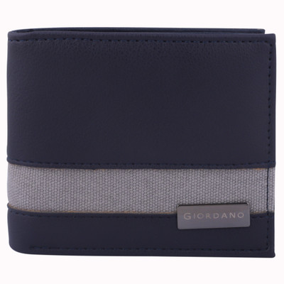 

Giordano Men Casual Blue Artificial Leather Wallet(8 Card Slots)