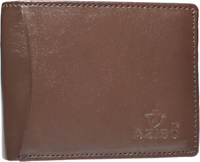 

Azibo Men Formal Brown Genuine Leather Wallet(5 Card Slots)