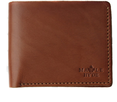 

Maple Hyde Men Tan Genuine Leather Wallet(6 Card Slots), Cognac