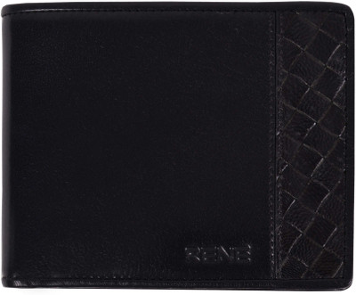 

Rene Men Casual Black Genuine Leather Wallet(7 Card Slots)