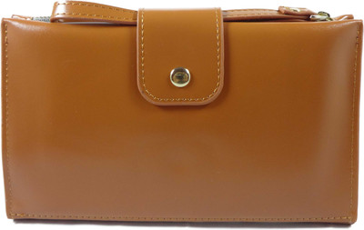 

SB Women Casual Tan Artificial Leather Wallet(6 Card Slots), Brown