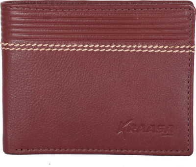 

Kraasa Men Casual Brown Genuine Leather Wallet(6 Card Slots)