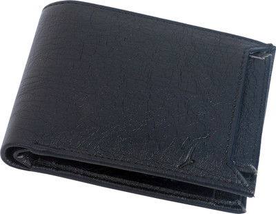 

titos Men Black Artificial Leather Wallet(8 Card Slots)