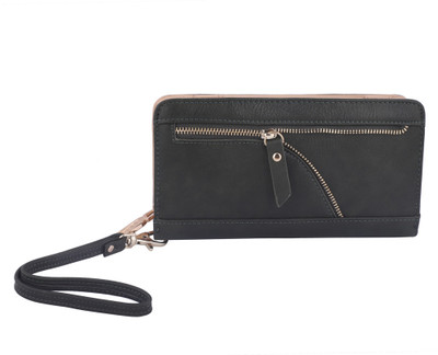 

ELLE Women Casual Green Artificial Leather Wallet(11 Card Slots)