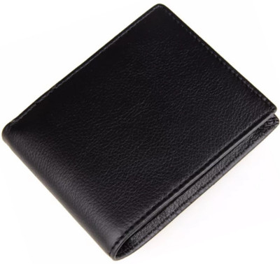

COST TO COST Men Black Genuine Leather Wallet(7 Card Slots)