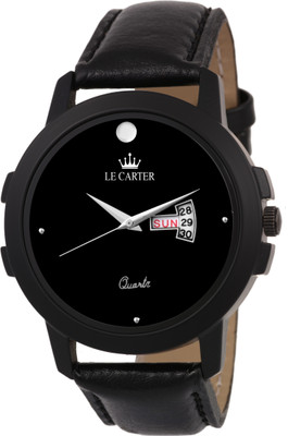 

Le Carter LCW-6015 Day & Date Functioning Leather Strap Watch - For Men