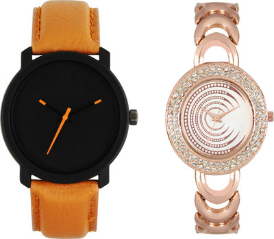 

Shocknshop LR20_202 Designer Analog Chain Strap Couple Watch - For Men & Women