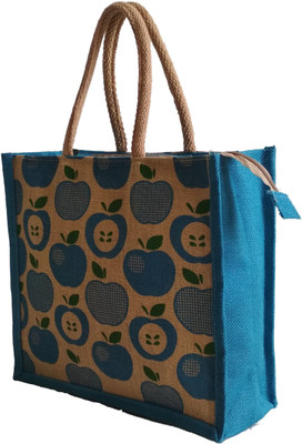 

HideCrusH Jute bag Waterproof Multipurpose Bag(Light Blue, 4 L)