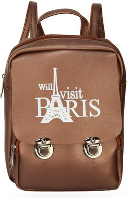 

BumBart Collection Stylish Pithu Backpack best for daily use, College and Office use bag, for Girls and Women( Brawn , 3 L) Waterproof Backpack(Brown, 3 L)