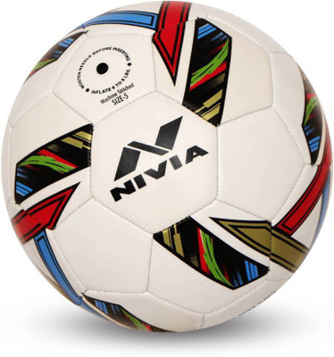 

Nivia REVOLVO WHITE FOOTBALL Football - Size: (Pack of 1, Multicolor