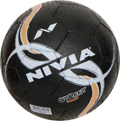

Nivia FOOTBALL 9 Football - Size: 5(Pack of 1, Black), Multicolor