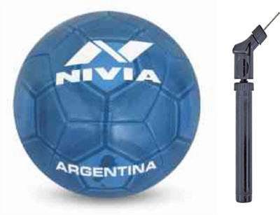 

Nivia World Fest Football with Air Pump Football - Size: (Pack of 2, Multicolor