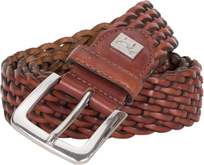 

Pelpe Men Casual Brown Genuine Leather Belt, Cognac