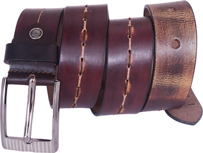 

SHYAMKRIPA Men Casual Brown Genuine Leather Belt