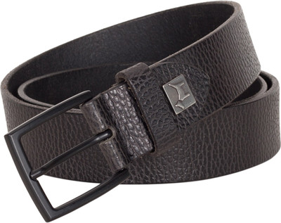 

Pelpe Men Casual Black Genuine Leather Belt